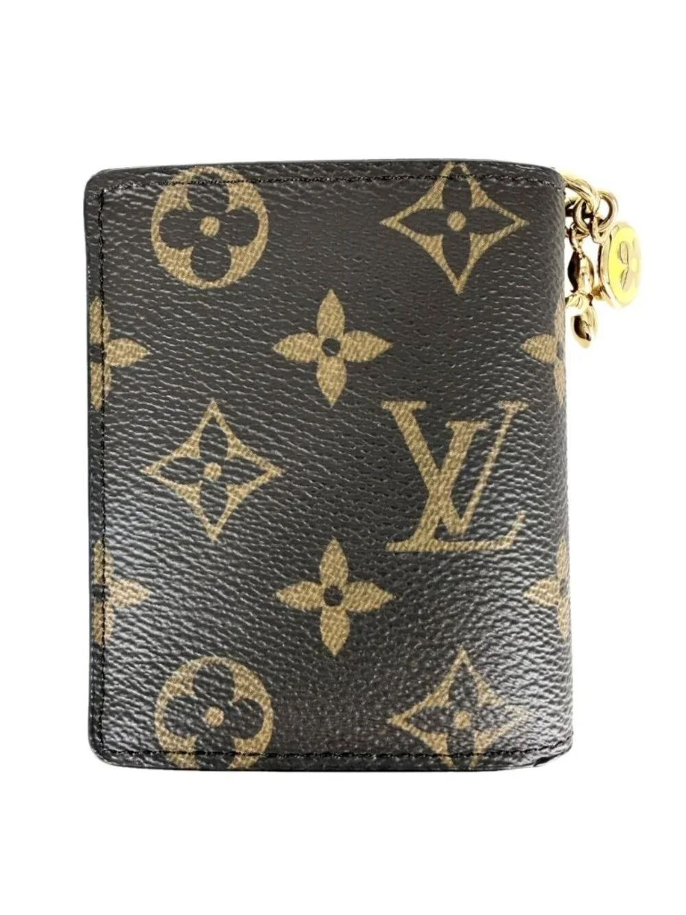 Louis Vuitton Bifold Wallet Pocket LV Charm Mini Zesty Lime Monogram Canvas
